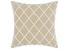 Bains Cotton Pillow 20x20 Sand/Ivory