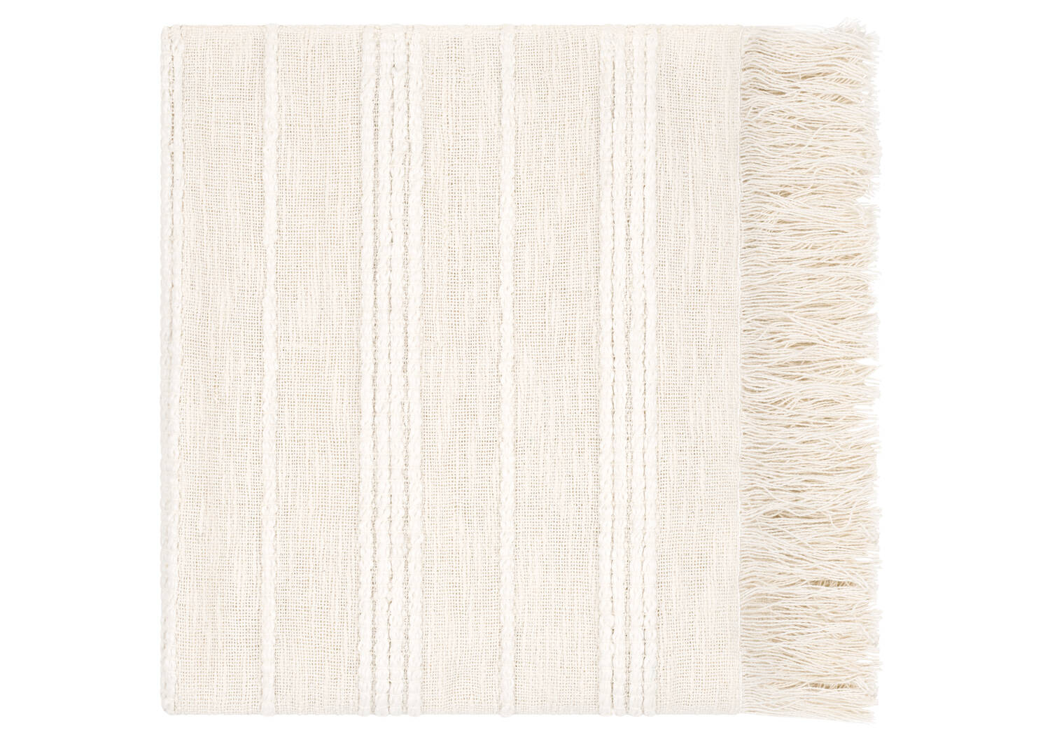 Jet&eacute; en coton Cyrus ivoire