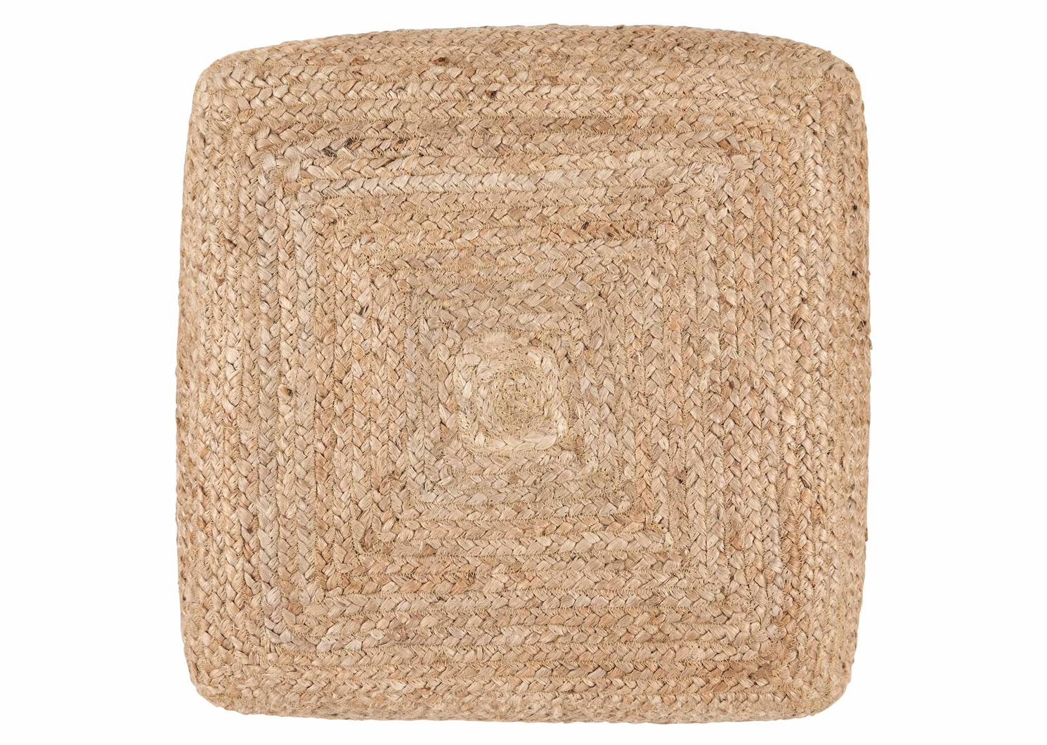 Euan Jute Pouf Natural