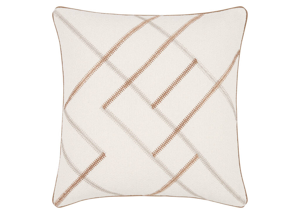 Coussin Marpole 20x20 iv/muscade/savane