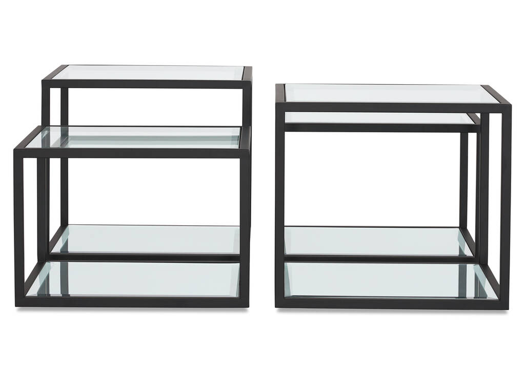 Brady Coffee Table Set -Black
