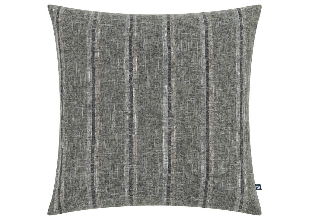 Coussin rayé Roger 20x20 gris