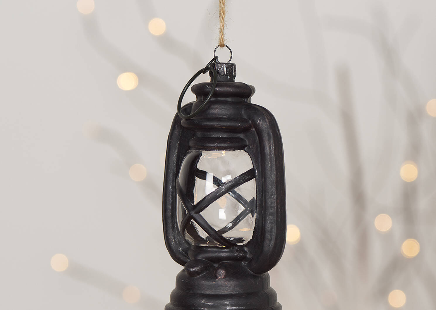 Ailey Lantern Orn Black