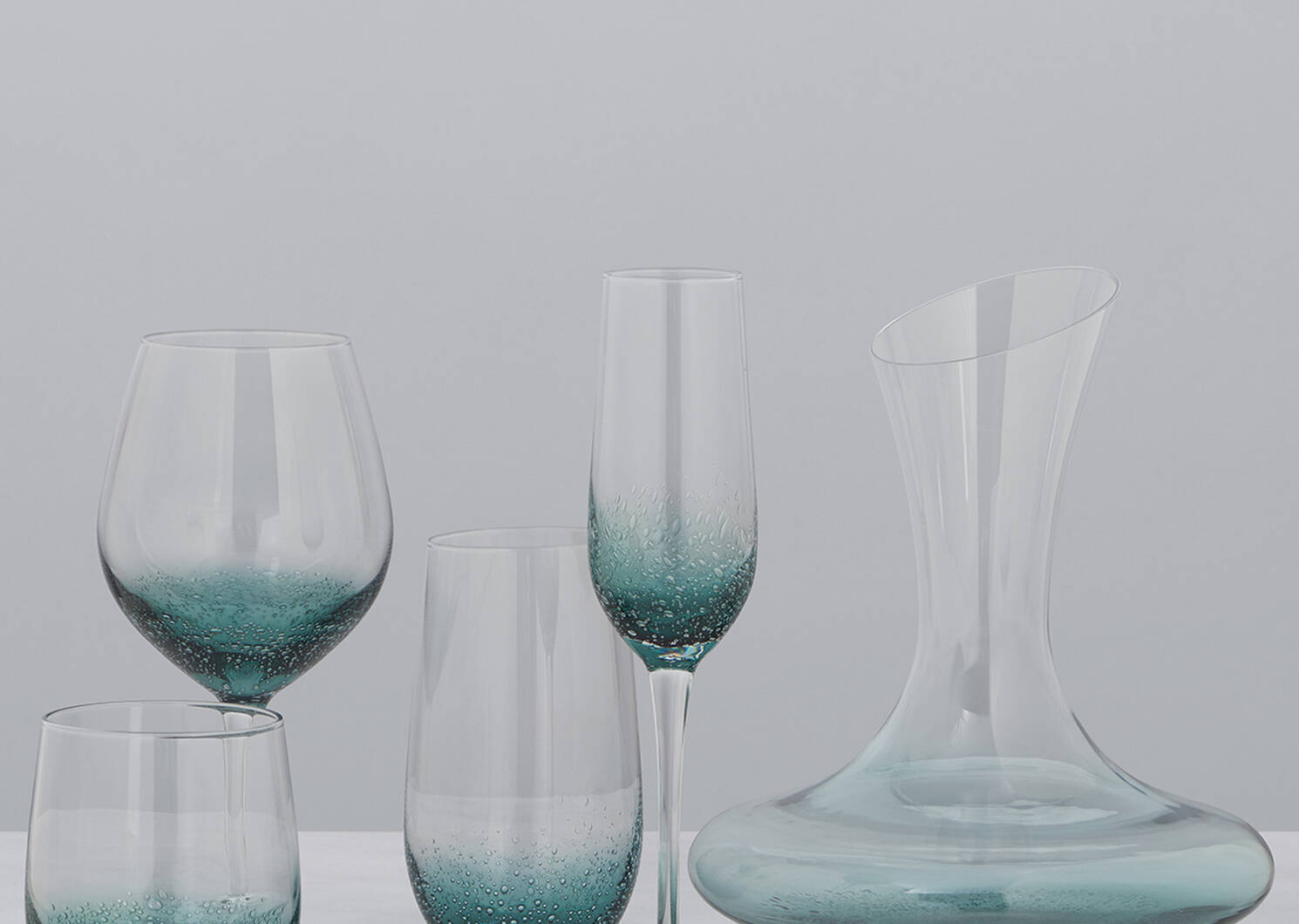 Cascadia Glassware - Teal