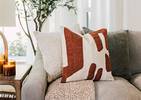 Coussin Haley 20x20 naturel/tamarin
