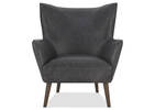 Fauteuil en cuir Diablo -Harrod charbon