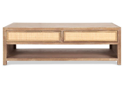 Graham Coffee Table -Ayr Drift/Rattan