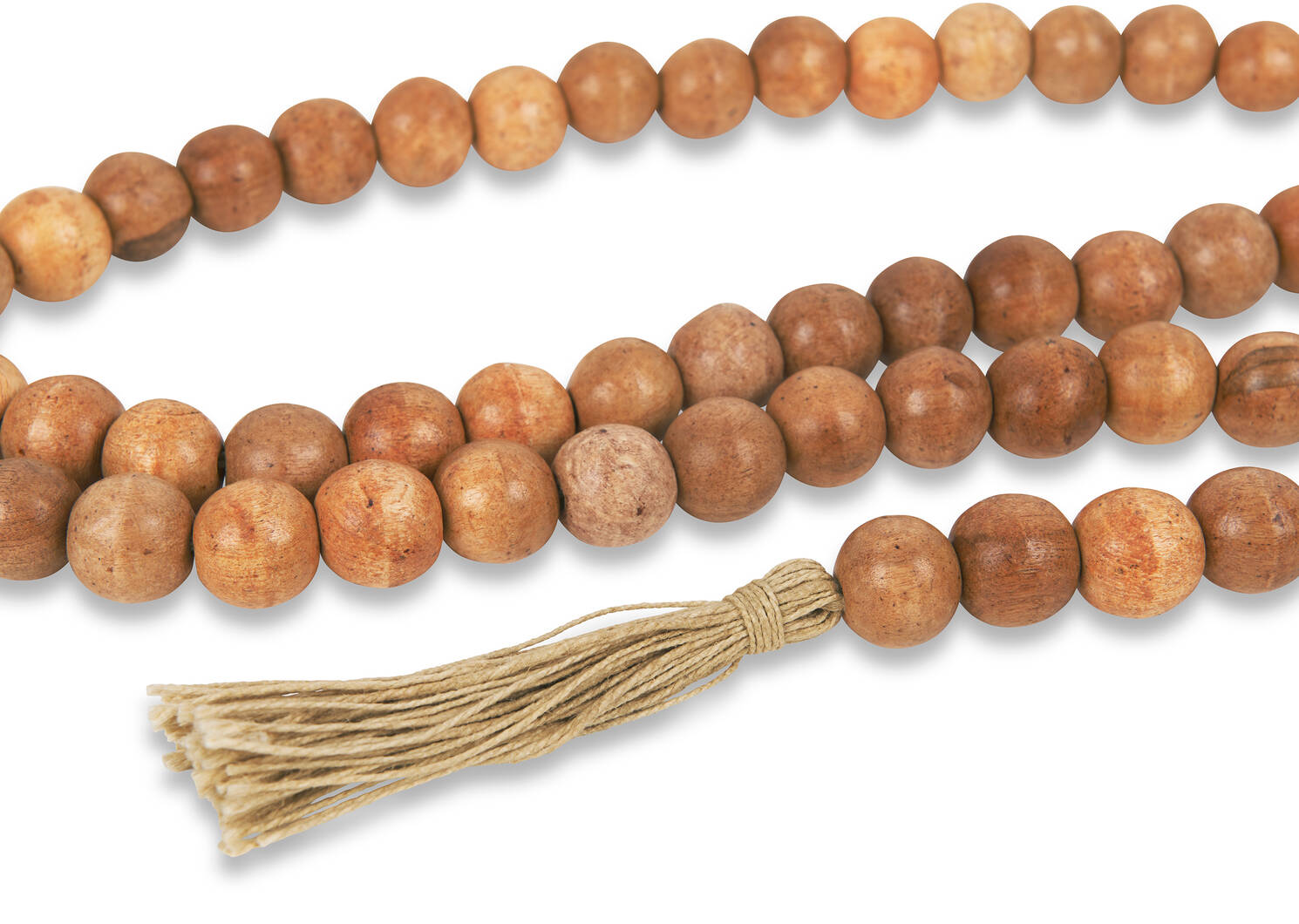 Chapelet de perles en bois Nyla naturel