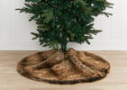 Fauna Faux Fur Tree Skirt Sable