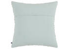 Coussin coton géo Bates 20x20 aqua/iv.