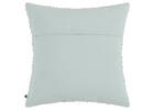 Bates Cotton Geo Pillow 20x20 Aqua/Iv