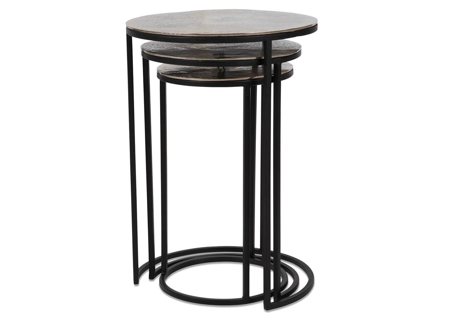 Mirri Nesting Tables -Raw Nickel