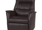 Fauteuil inc. cuir Paramount -Sol cacao