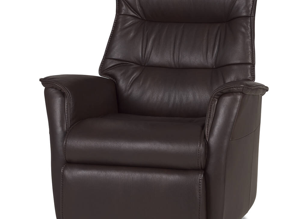 Fauteuil inc. cuir Paramount -Sol cacao