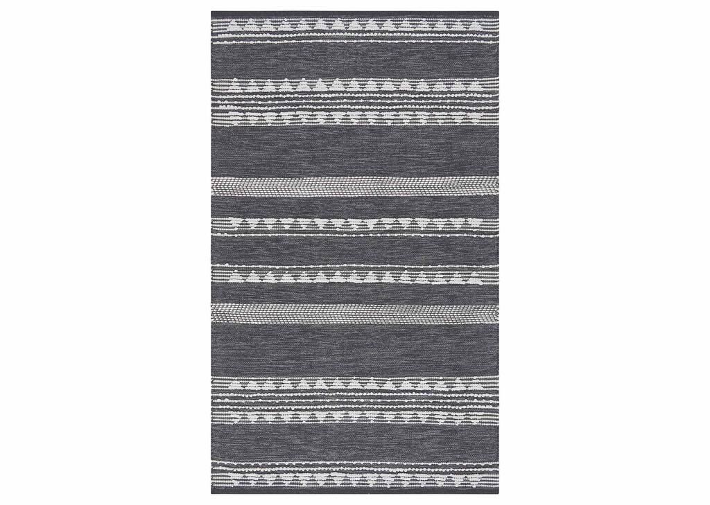 Tapis décoratif Sumner 36x60 gris/blanc