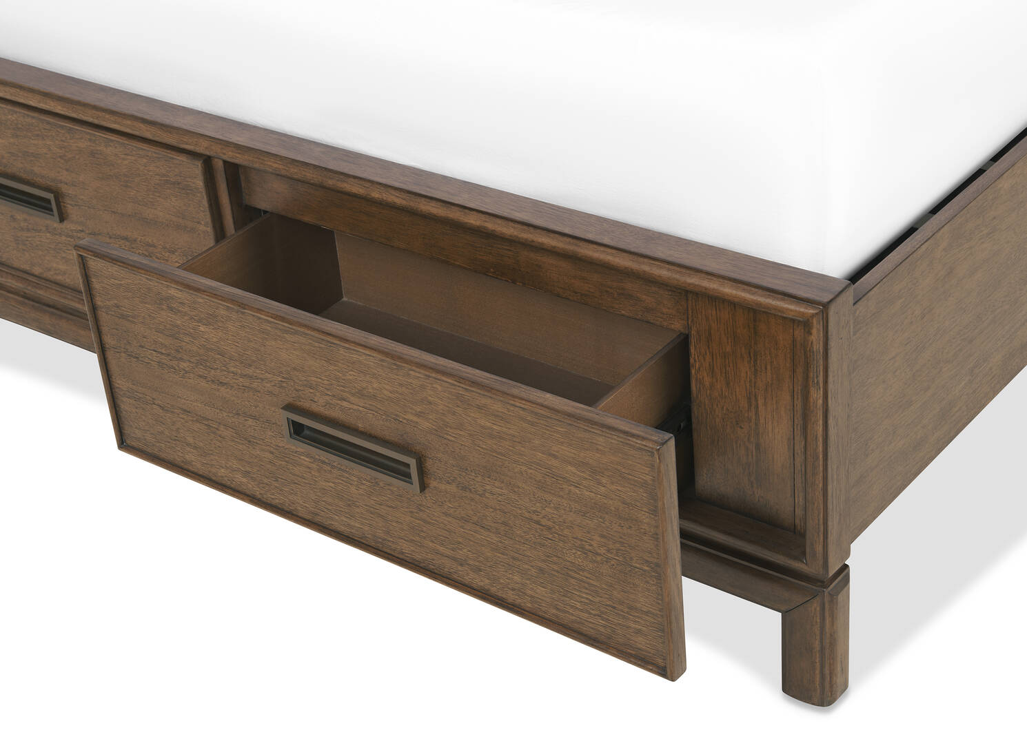 Wickham St Bed -Arwin Br/Yala Tan, QUEEN