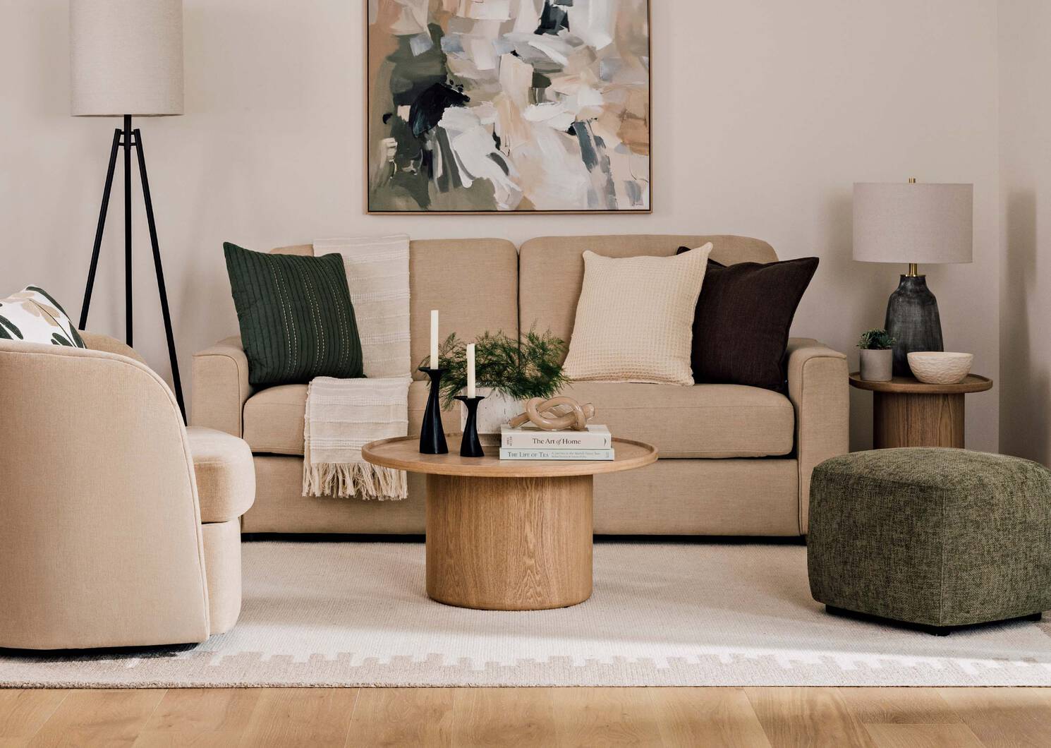 Jarod Wool Rug 96x120 Ivory