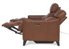 Nash Leather Reclining Sofa -Arlo Nutmeg