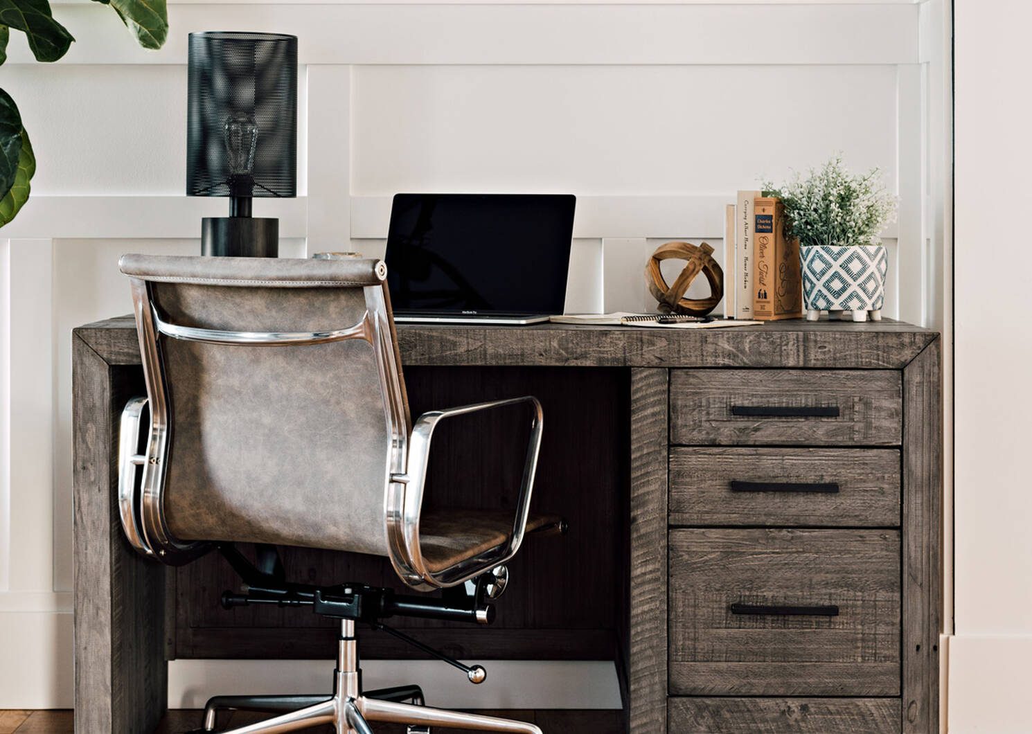 Fauteuil de bureau Swift -gris vintage