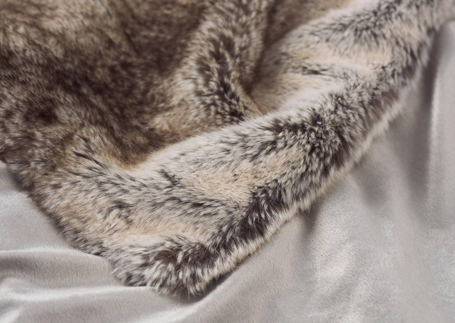Habitat Faux Fur Throw Mink
