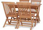 Galiano 5PC Patio Set -Teak Natural