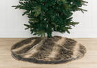 Fauna Faux Fur Tree Skirt Grey Wolf