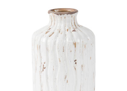 Petit vase Maliah blanc antique