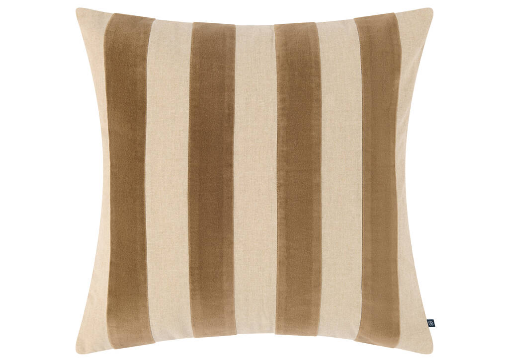 Edith Striped Pillow 20x20 Natural/Fawn