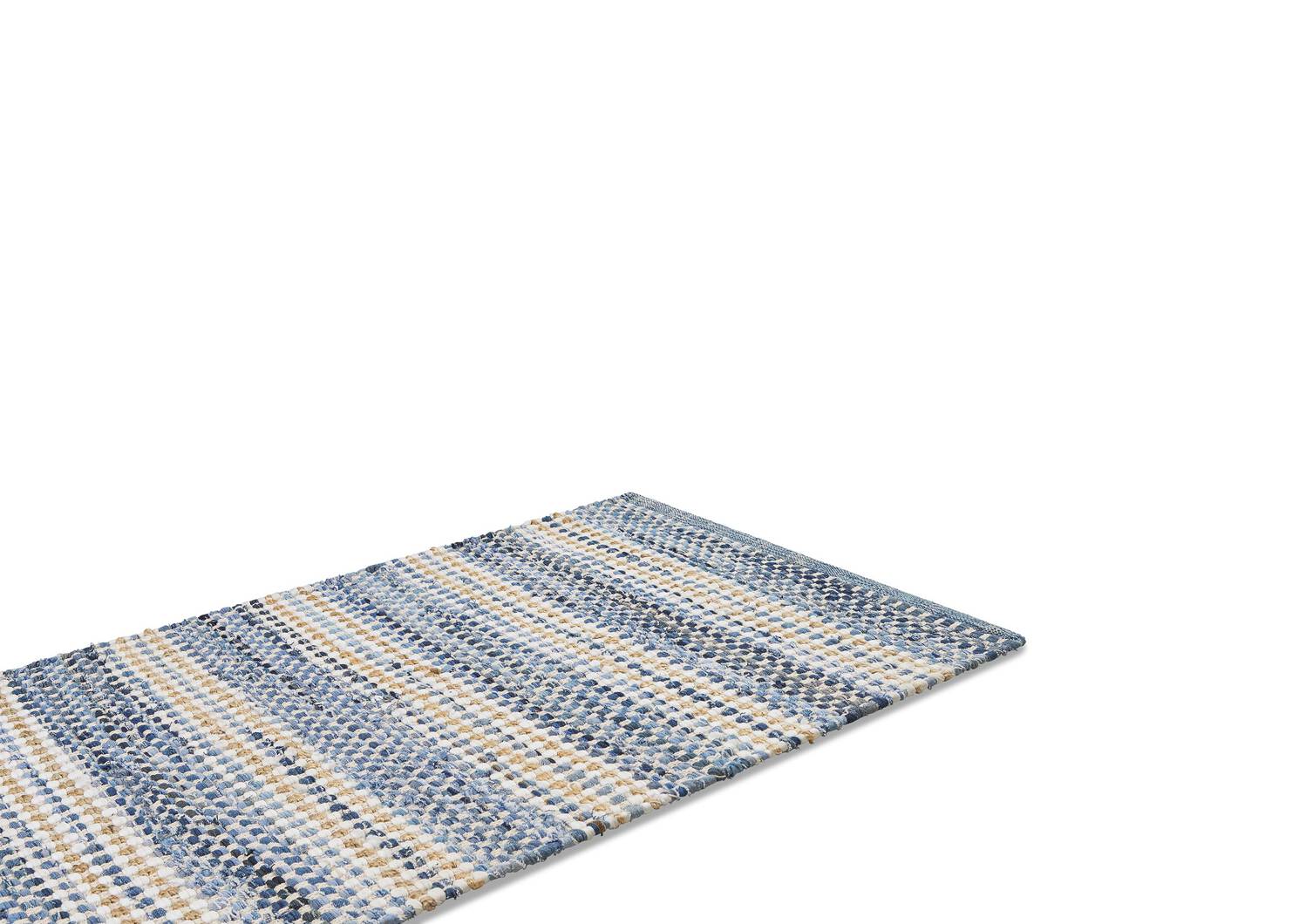 Indra Runner 30x84 Blue/Jute