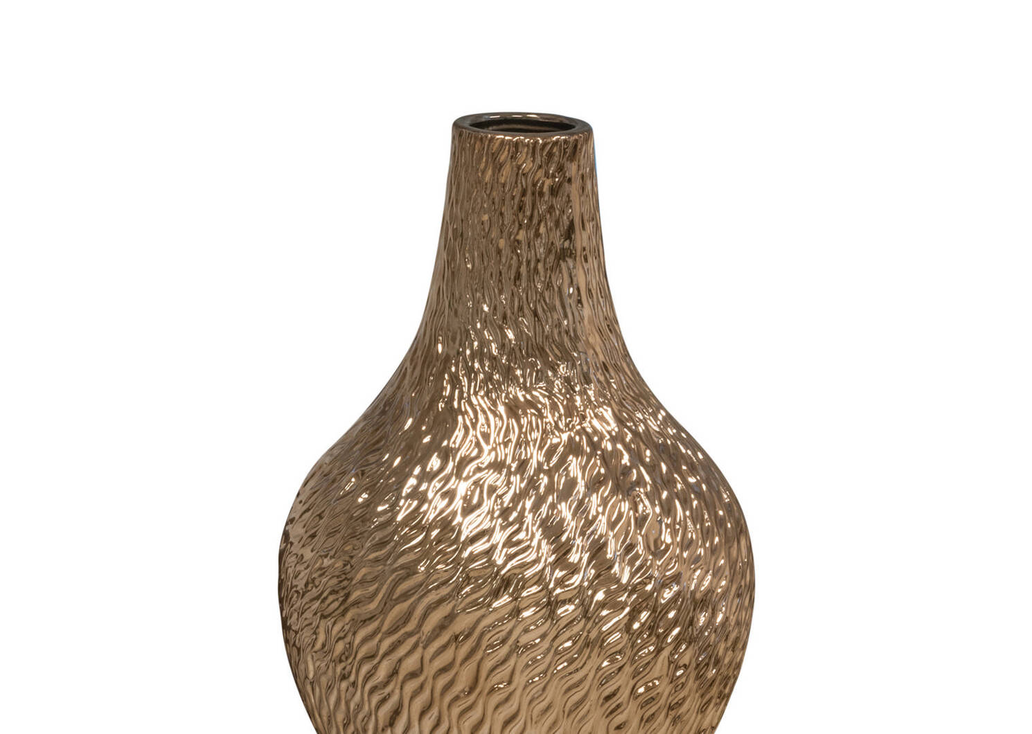 Ansley Vase Small Brass