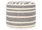 Higgins Pouf Grey/Ivory