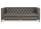 Mckay Leather Relaxer Sofa -Ashby Stone