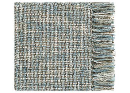 Betina Throw White/Mist