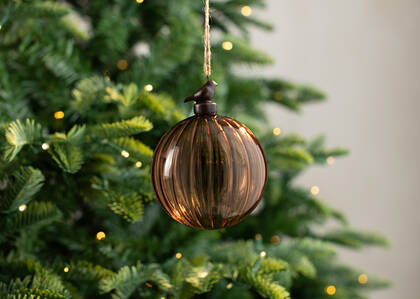 Bird Cap Ball Ornament