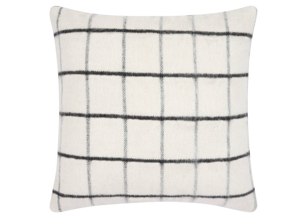Coussin carr. Sylvie 20x20 ivoire/noir