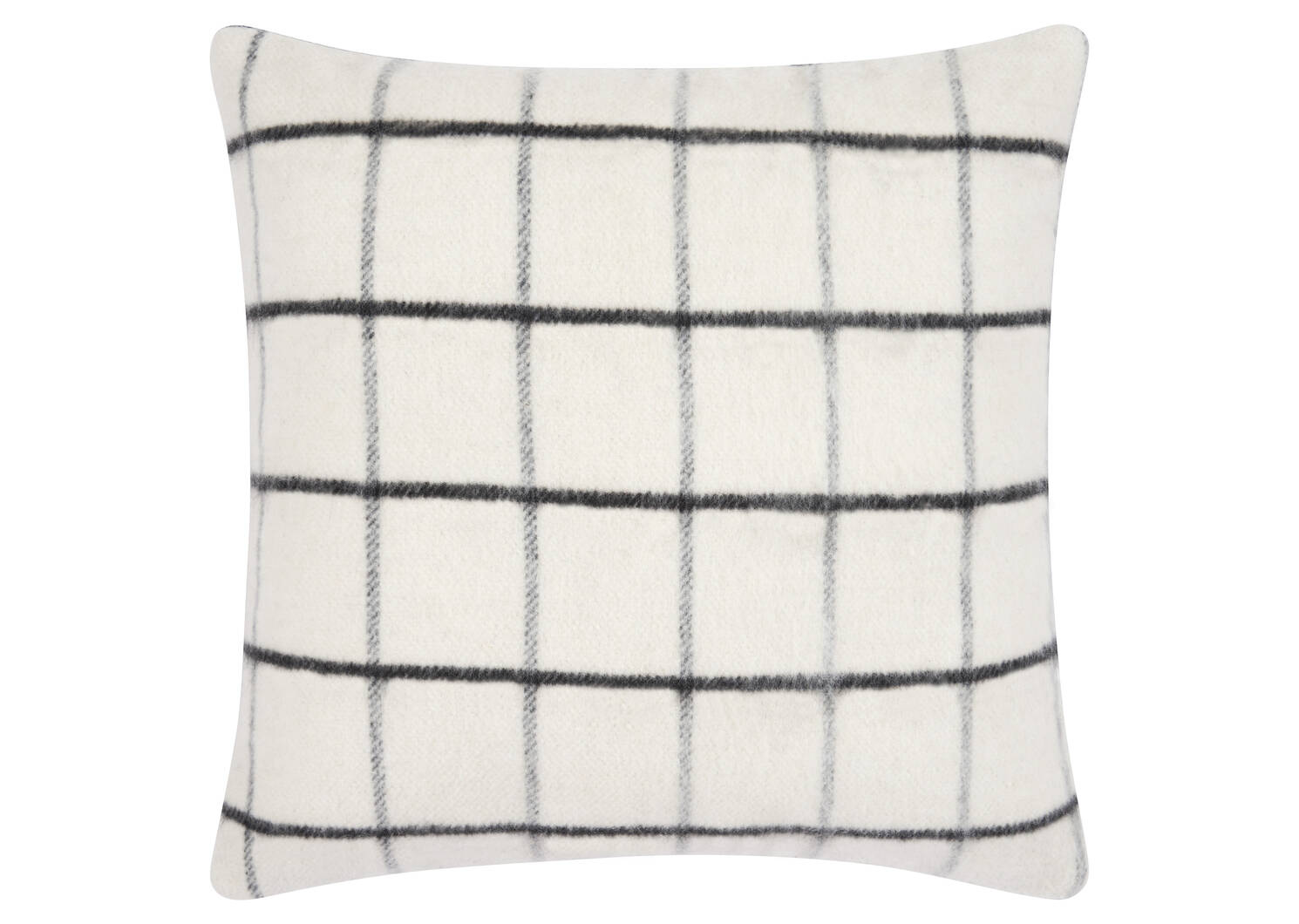 Sylvie Plaid Toss 20x20 Ivory/Black