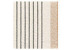 Tiva Cotton Striped Throw Nat/Blk/Car
