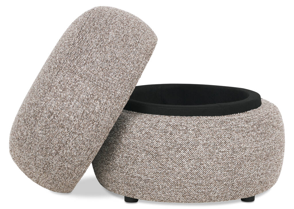 Anora Storage Ottoman -Haze Latte