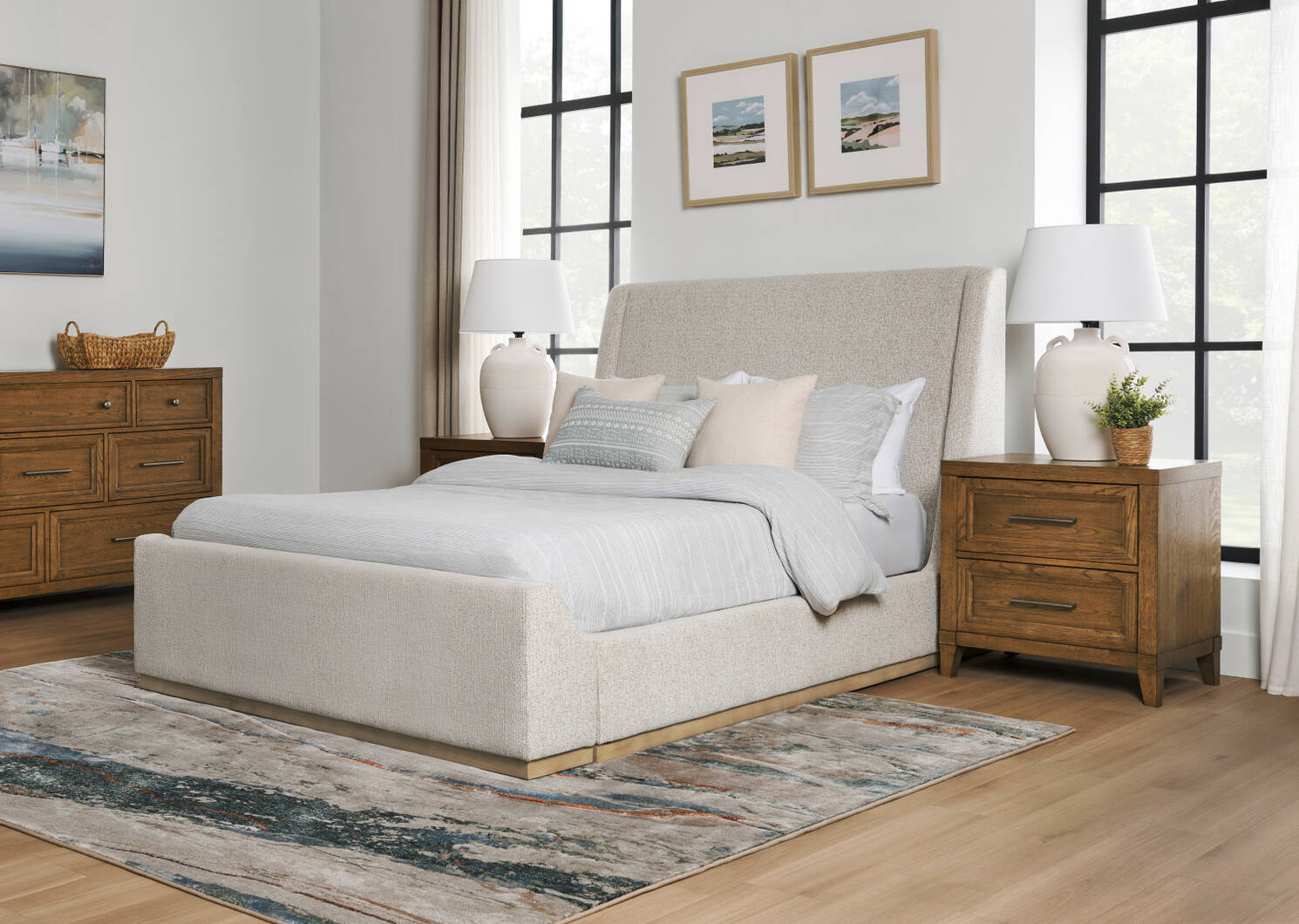 Lemieux Bed -Jericho Mineral, KING