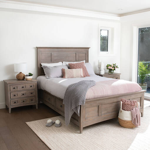 Parker Storage Bed Heron Sand Queen