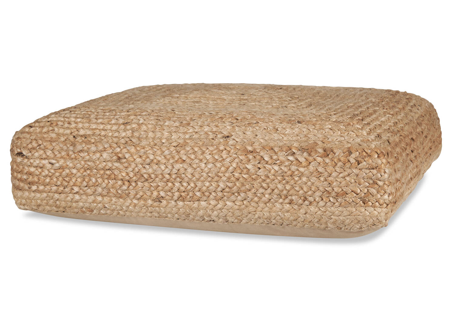 Coussin de sol carré en jute Ramirez nat