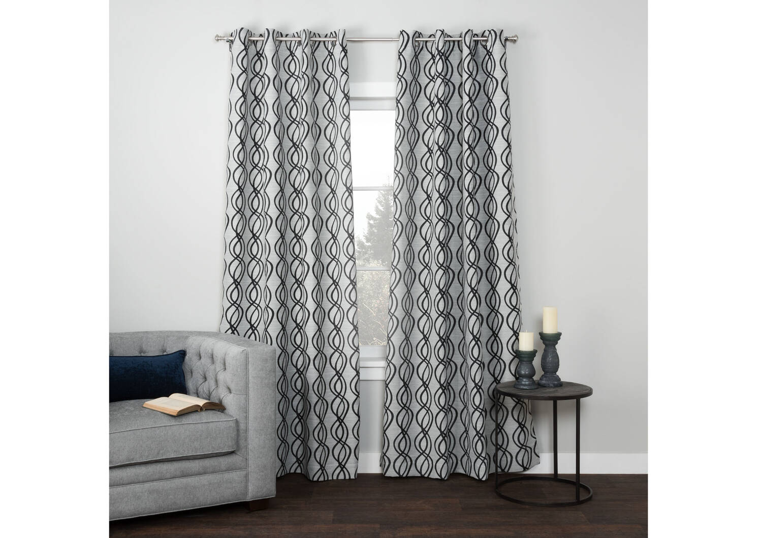 Rideau Murdock 96 gris/noir