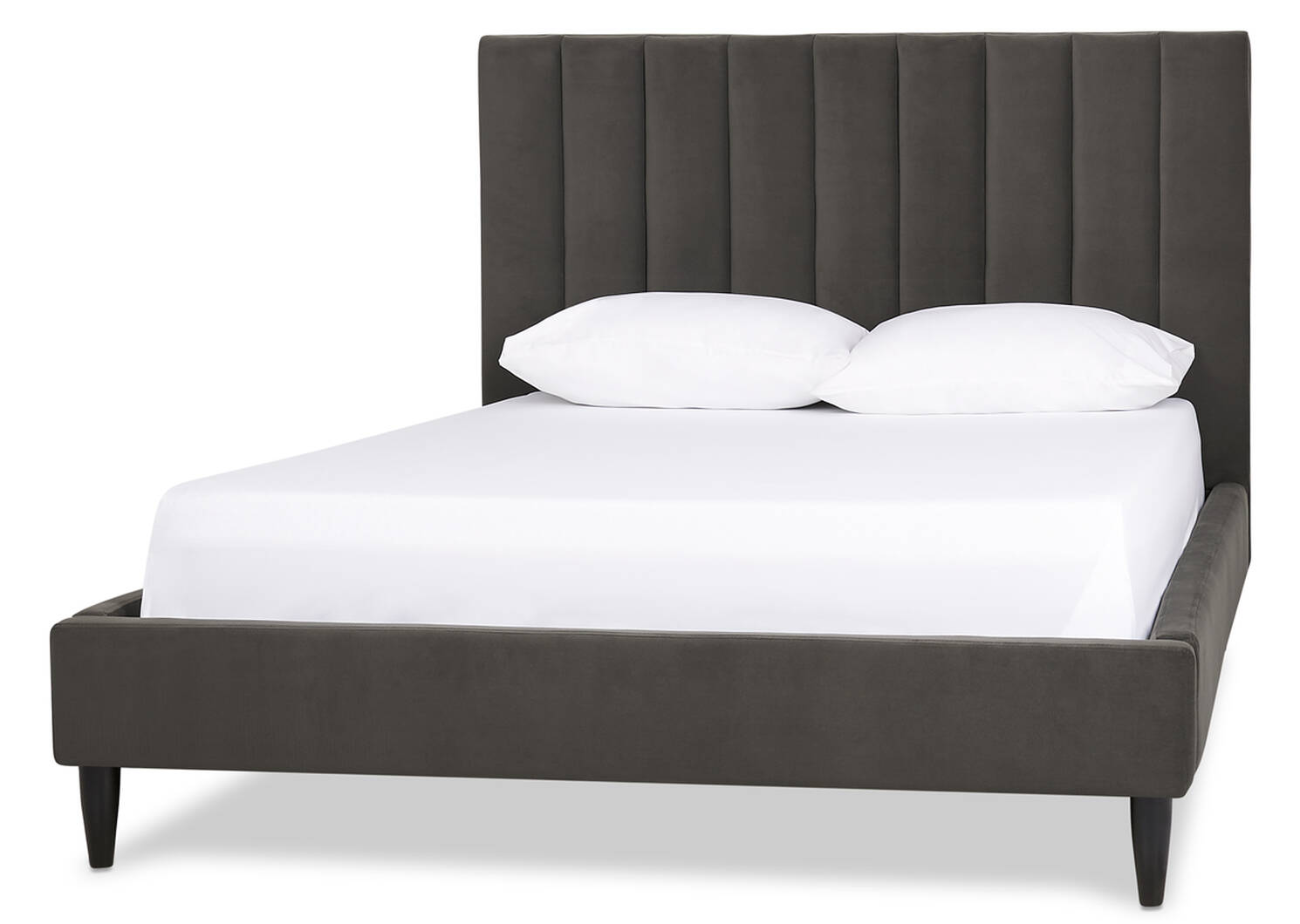 Très grand lit Dexter-Toscana gris mét.