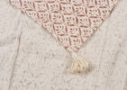 Sanderson Throw Natural/Terracotta