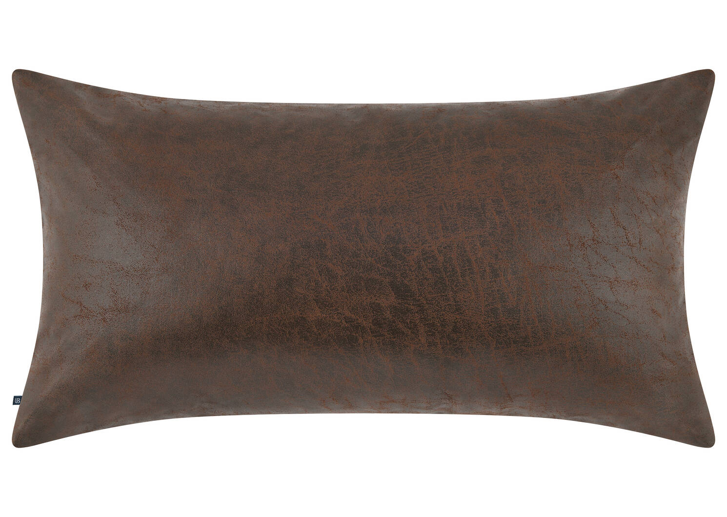 Coussin similicuir Jarvis 12x22 br foncé