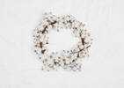 Couronne de coton Blanche