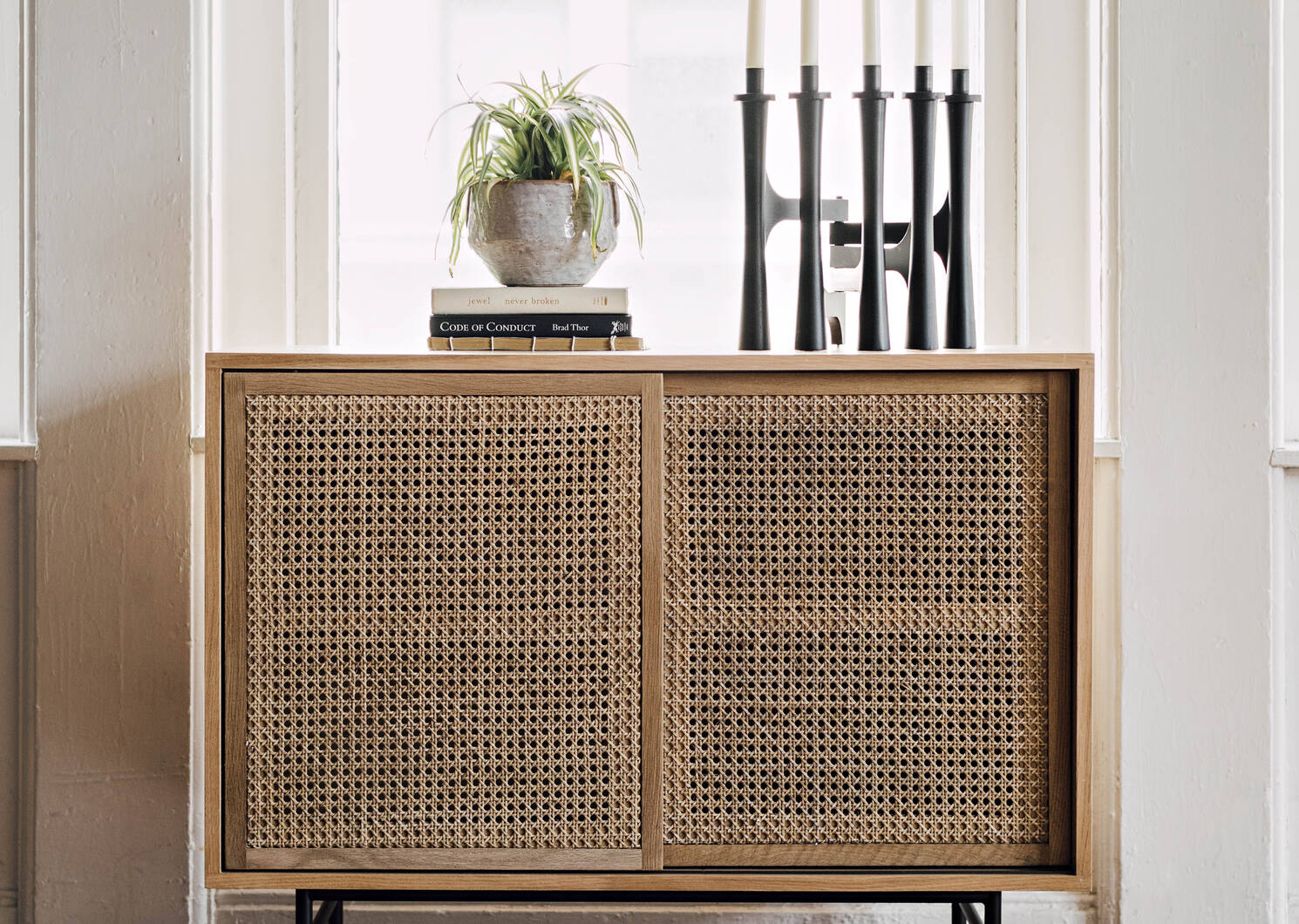 Neve Cabinet -Theo Cane/Natural