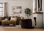 Fauteuil Statler -Judy chocolat