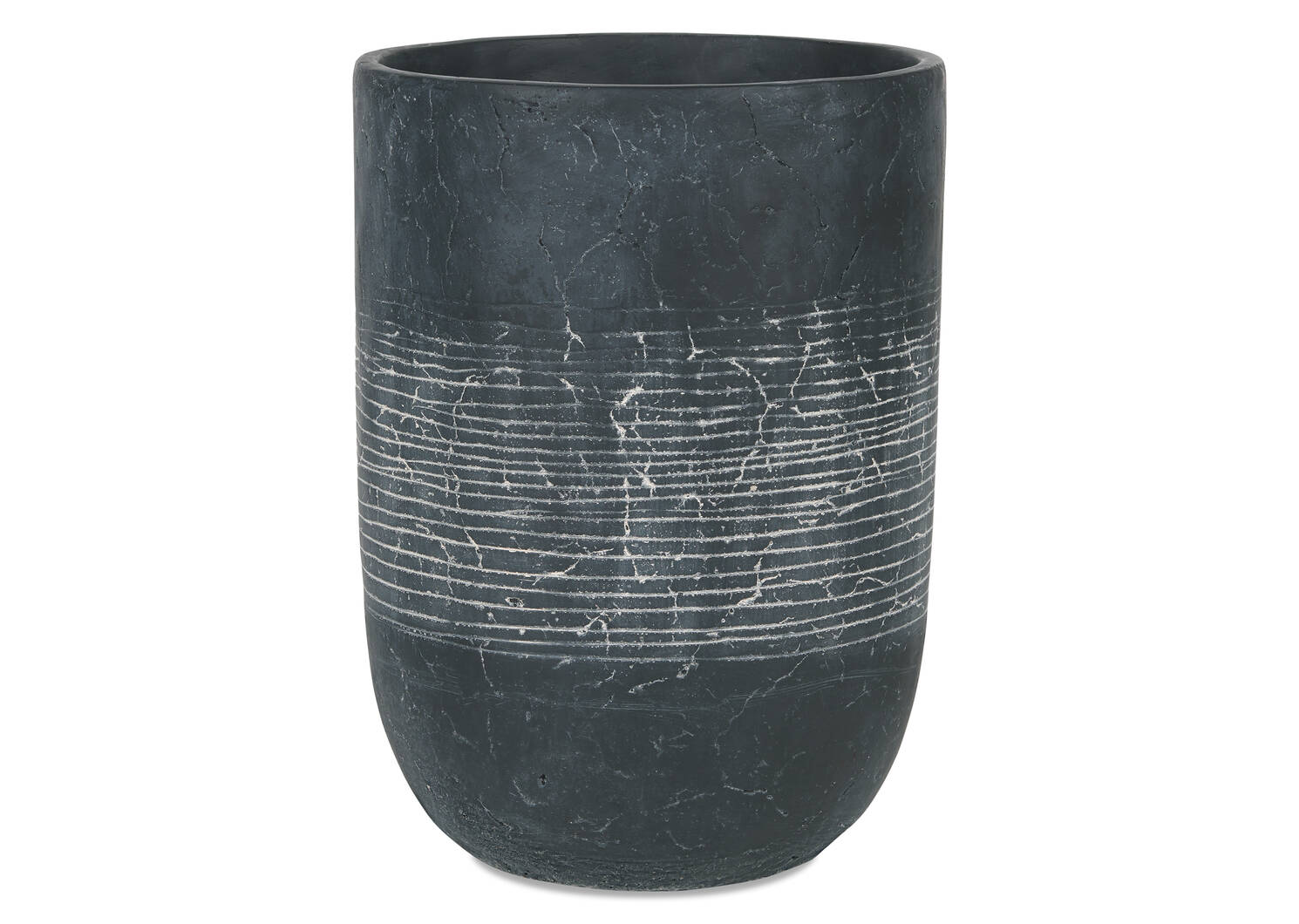 Petit cache-pot d’extérieur Seela noir