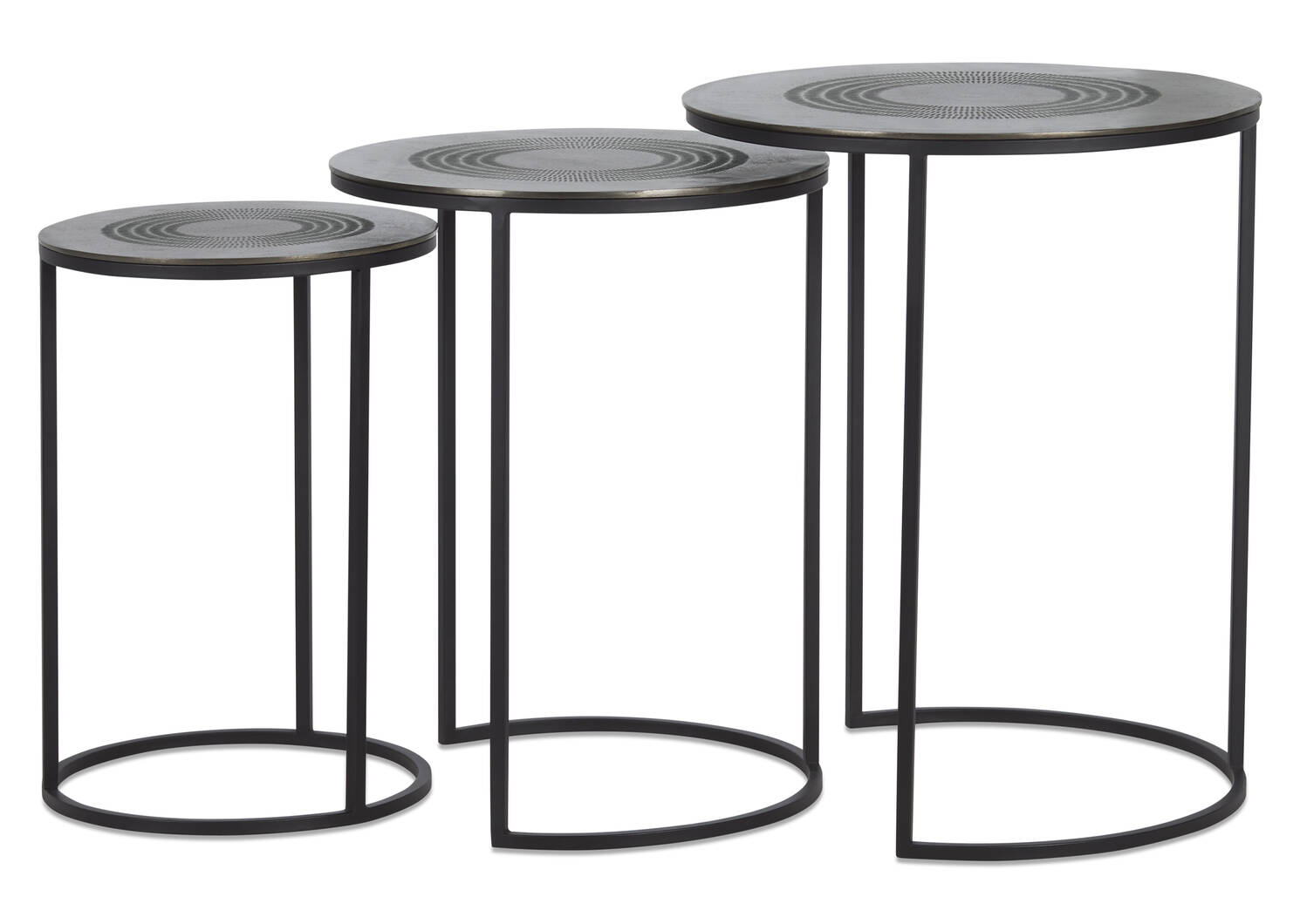 Modello Nesting Table Set -Charcoal